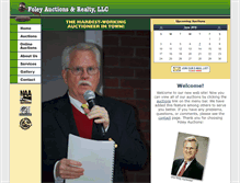Tablet Screenshot of foleyauctions.com